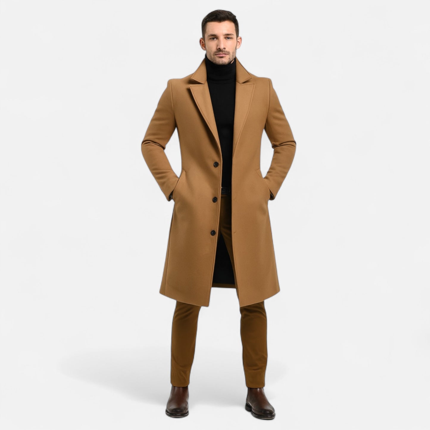 Oldmonchester | Men’s Classic Overcoat – Heritage Design, Timeless Refinement