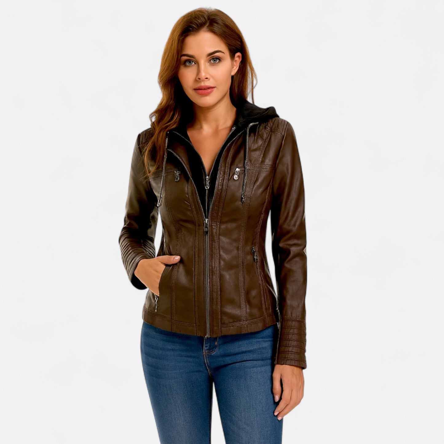 Oldmonchester | Women’s Leather Jacket – Timeless Elegance, Refined Edge