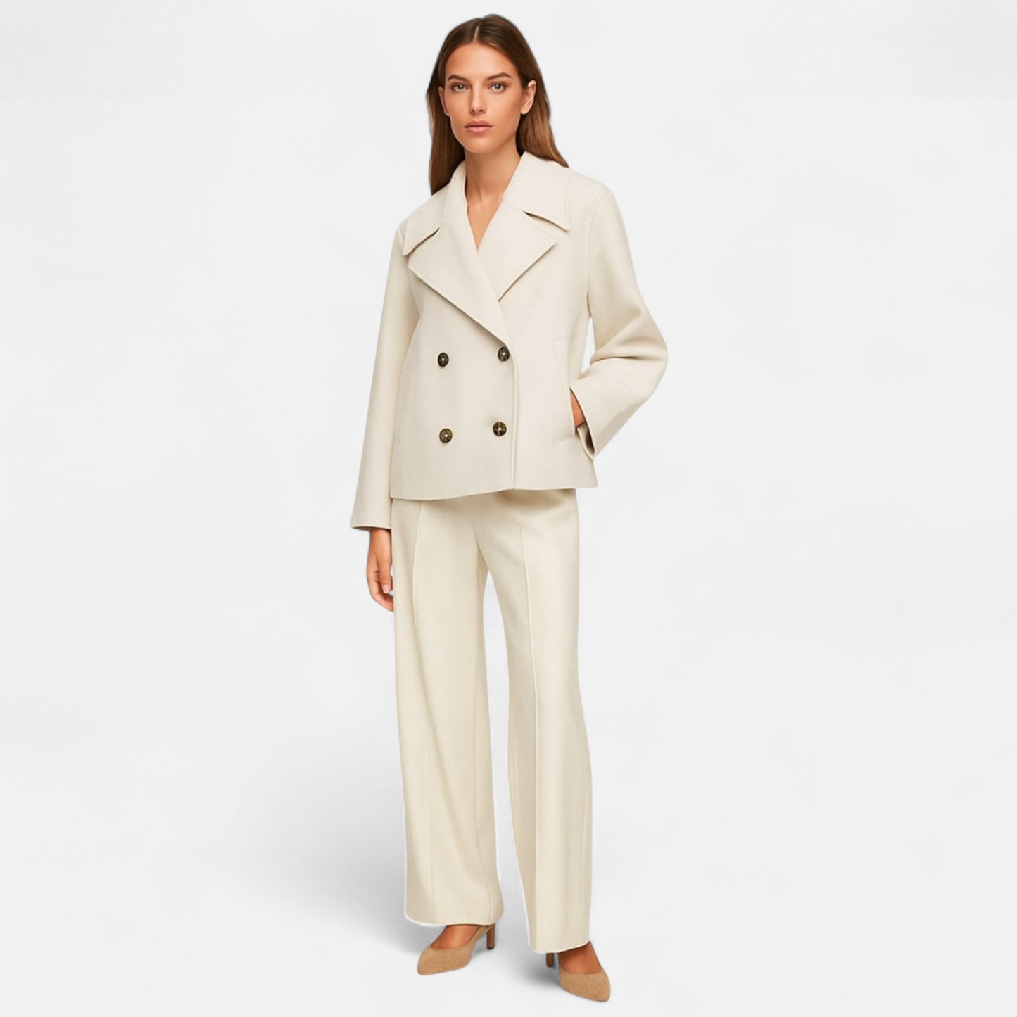 Old Monchester | Women’s Tailored Minimalist Jacket – Modern Structure, Effortless Refinement