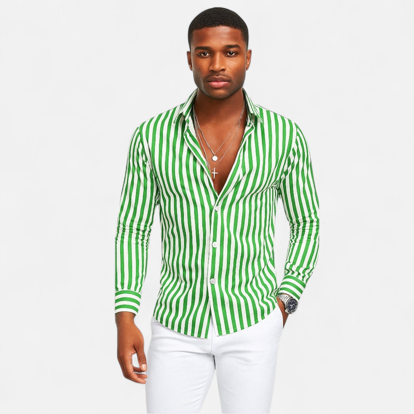 Old Monchester | Men’s Riviera Linen Shirt – Coastal Elegance, Timeless Warm-Weather Style