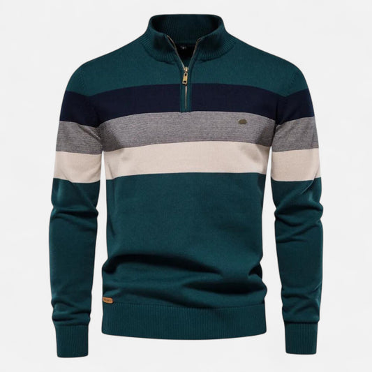 Oldmonchester | Men’s Quarter-Zip Sweater – Timeless Style, Refined Comfort