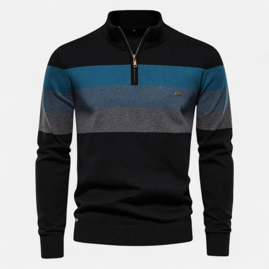 Oldmonchester | Men’s Quarter-Zip Sweater – Timeless Style, Refined Comfort