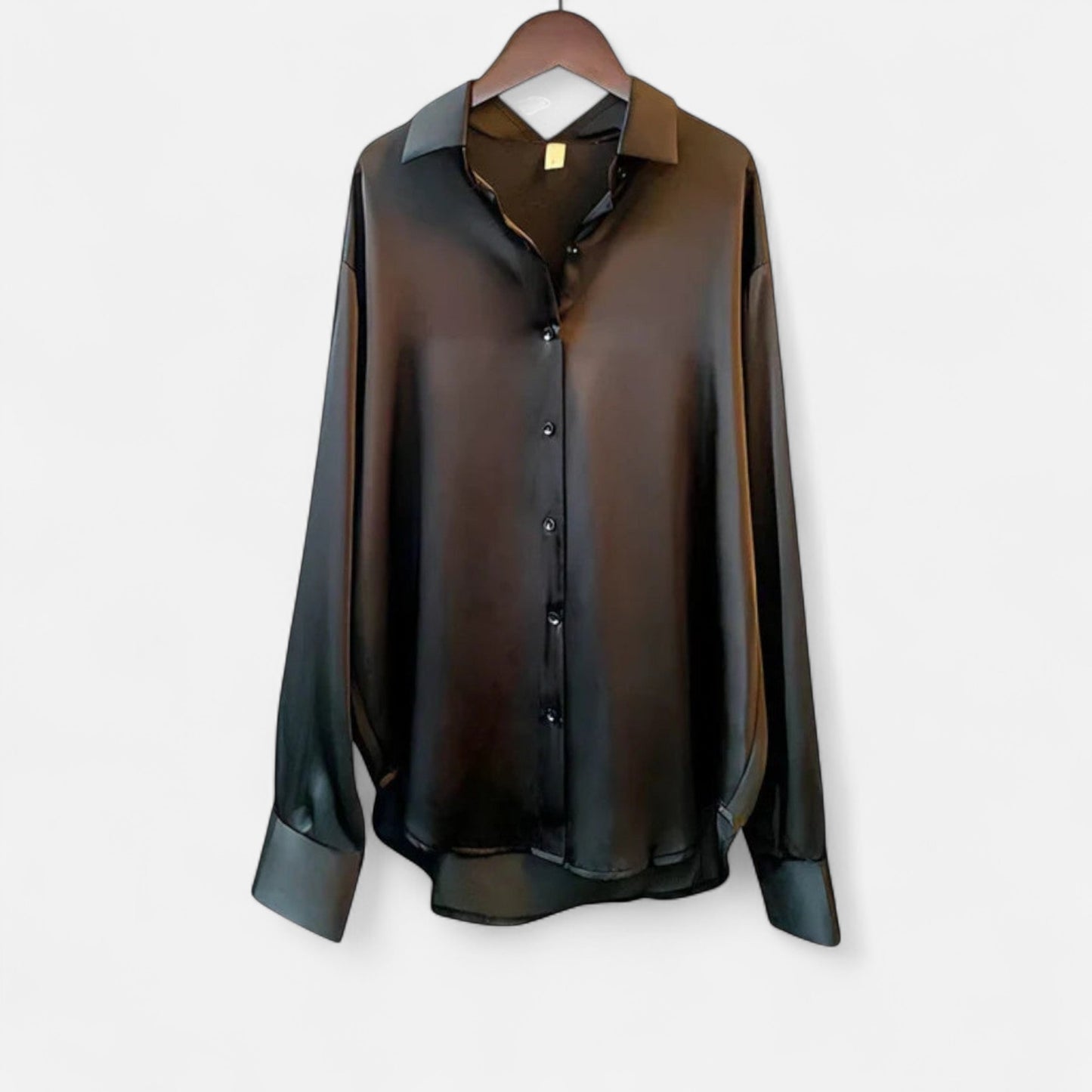 Old Monchester | Women’s Silk Shirt – Timeless Elegance in a Lustrous Finish
