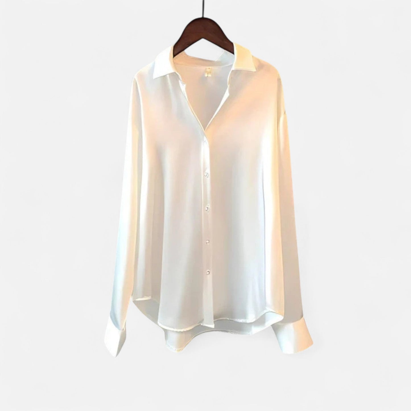 Old Monchester | Women’s Silk Shirt – Timeless Elegance in a Lustrous Finish