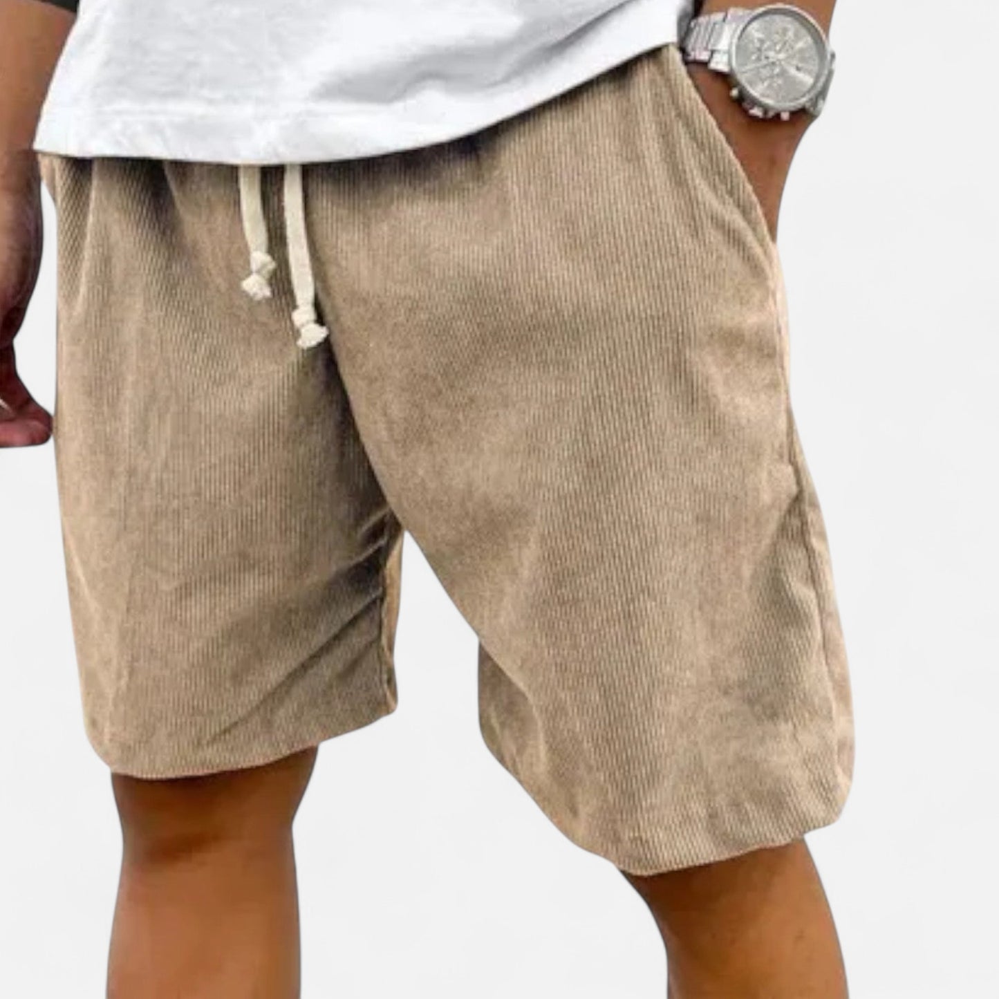 Old Monchester | Men’s Shorts – Tailored Fit, Lightweight Cotton Blend