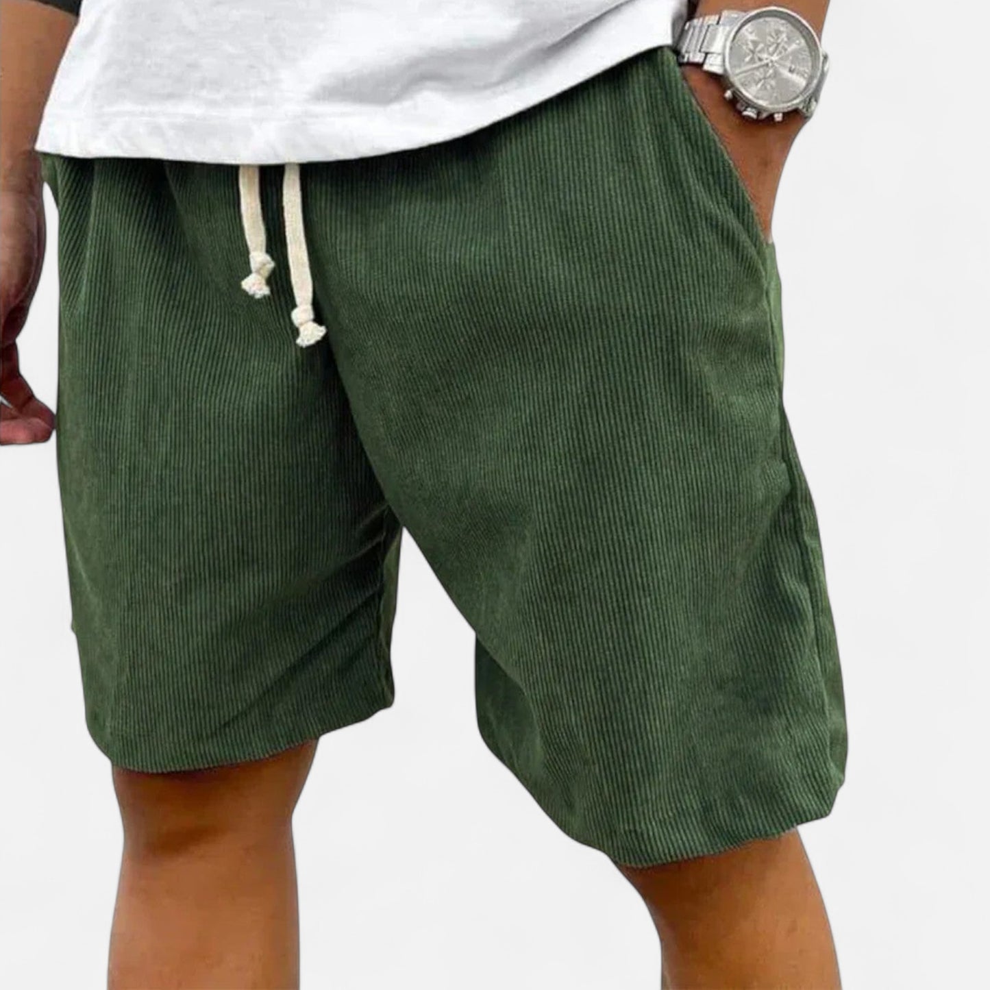 Old Monchester | Men’s Shorts – Tailored Fit, Lightweight Cotton Blend