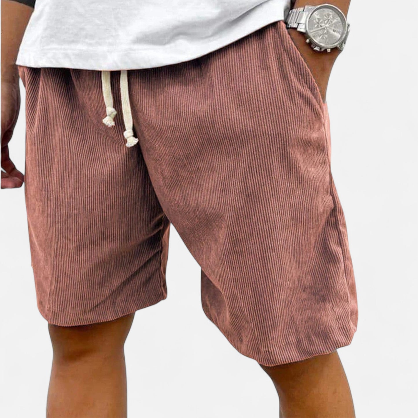 Old Monchester | Men’s Shorts – Tailored Fit, Lightweight Cotton Blend