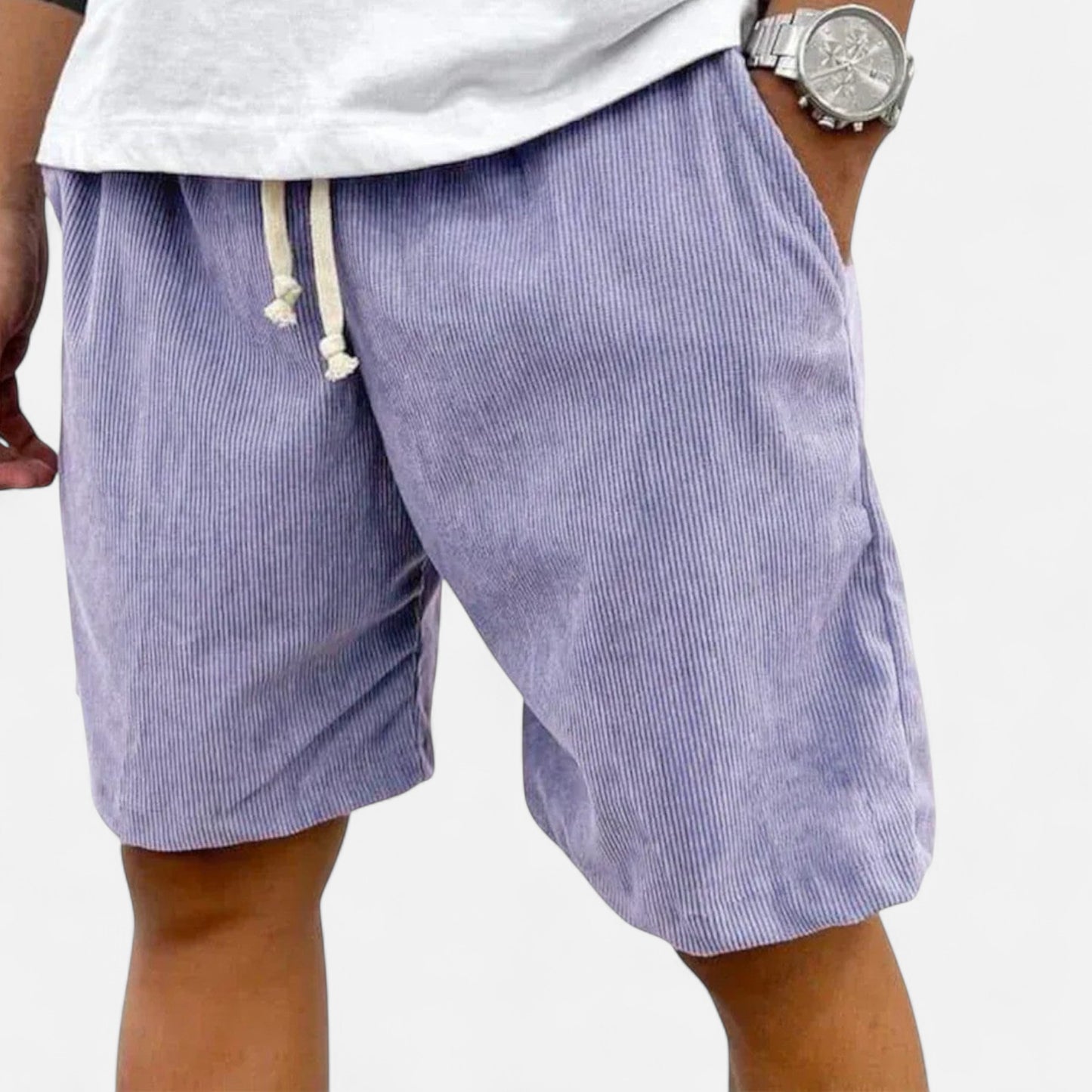 Old Monchester | Men’s Shorts – Tailored Fit, Lightweight Cotton Blend