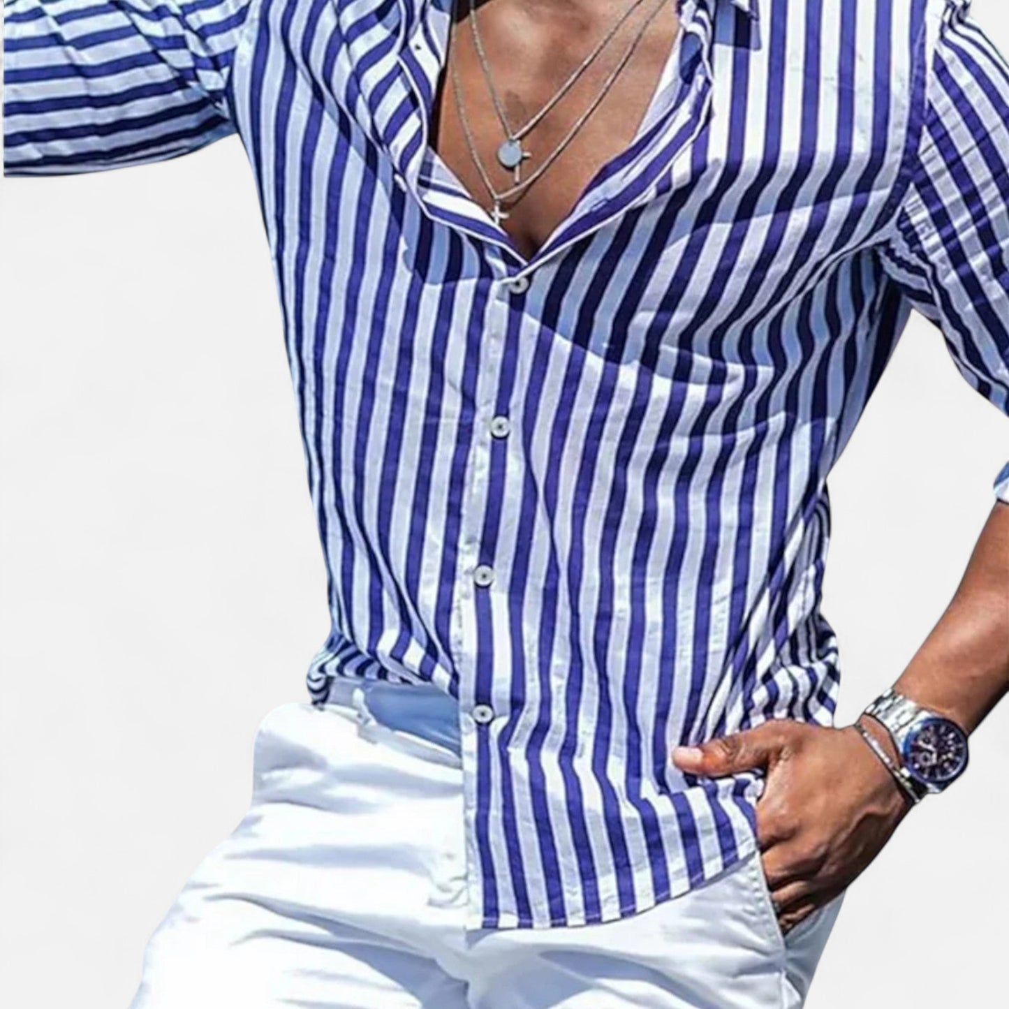 Old Monchester | Men’s Riviera Linen Shirt – Coastal Elegance, Timeless Warm-Weather Style