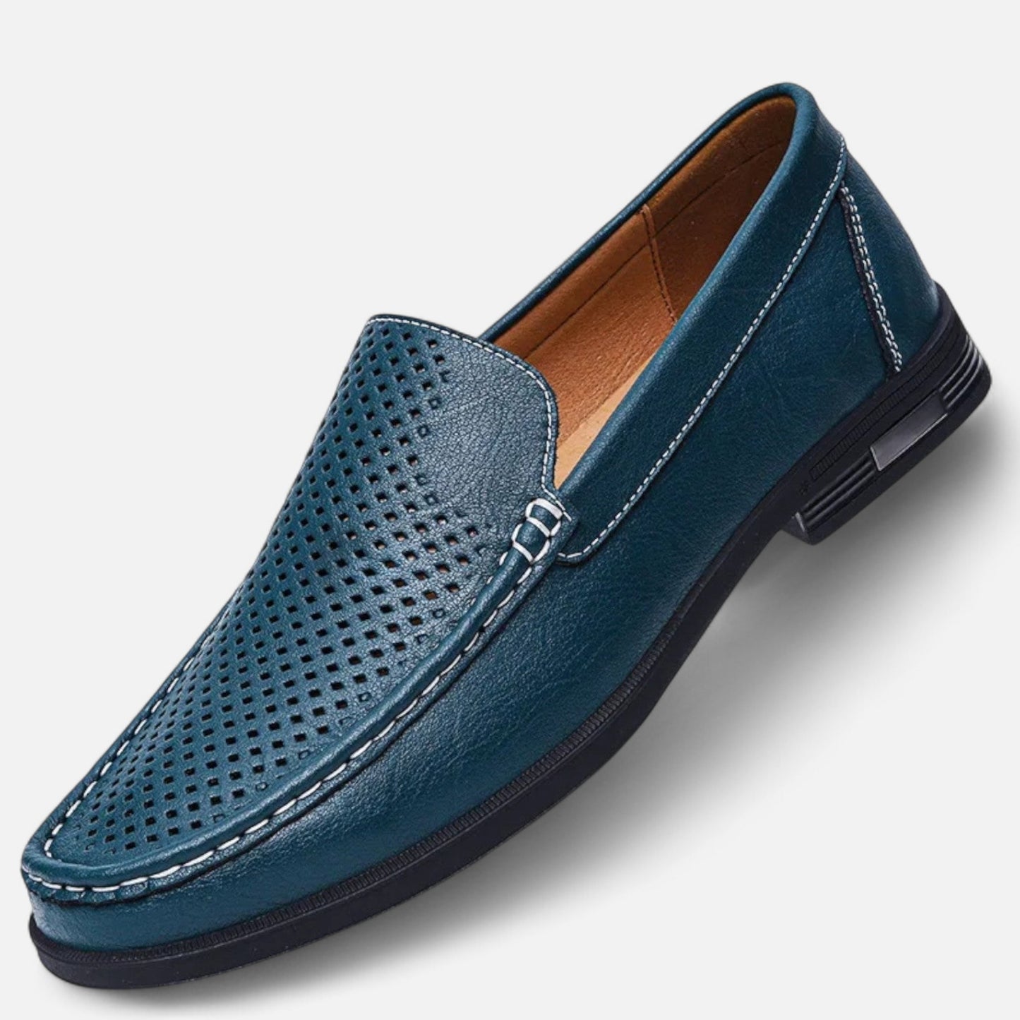 Old Monchester | Men’s Leather Slip-On Loafers – Timeless Formal Elegance