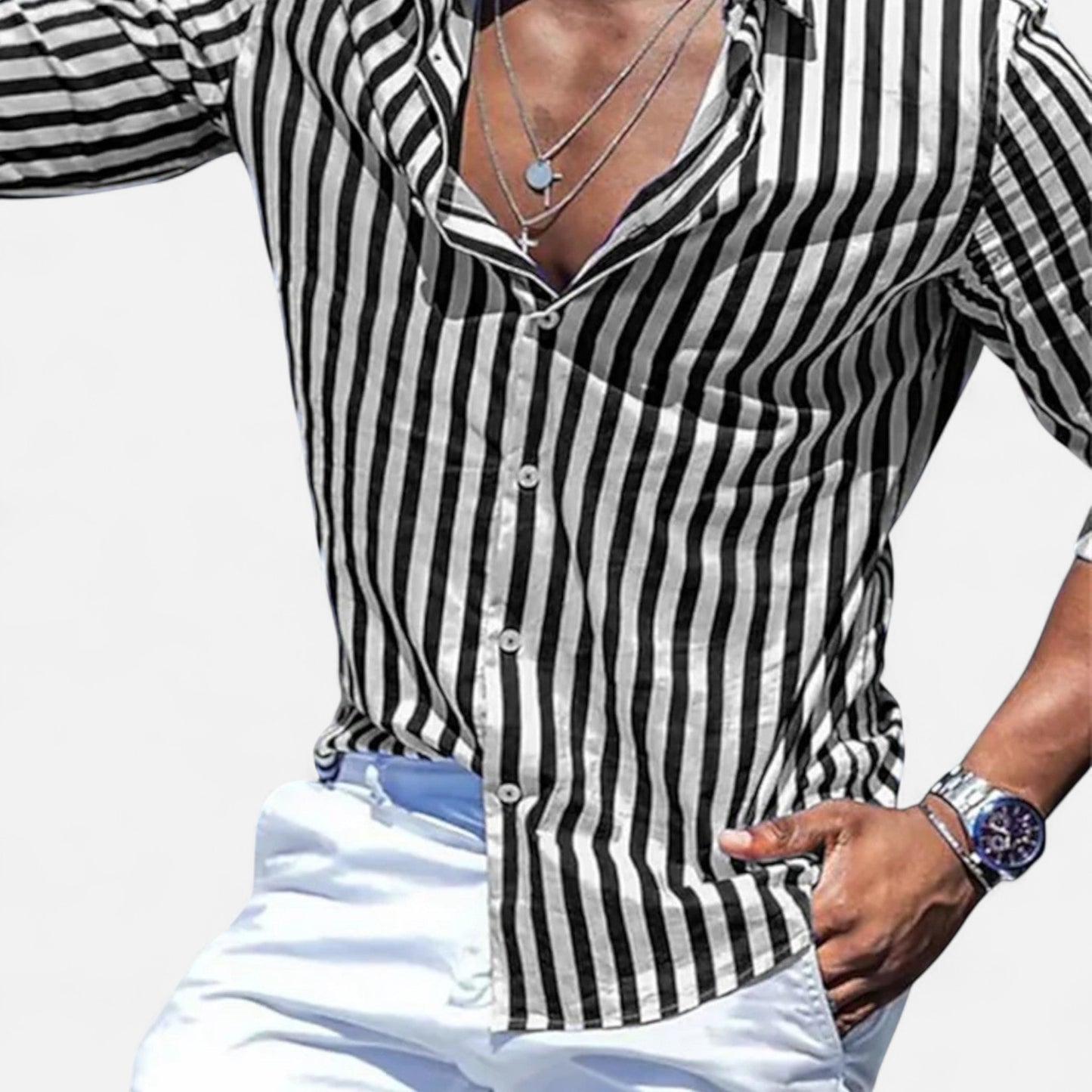 Old Monchester | Men’s Riviera Linen Shirt – Coastal Elegance, Timeless Warm-Weather Style