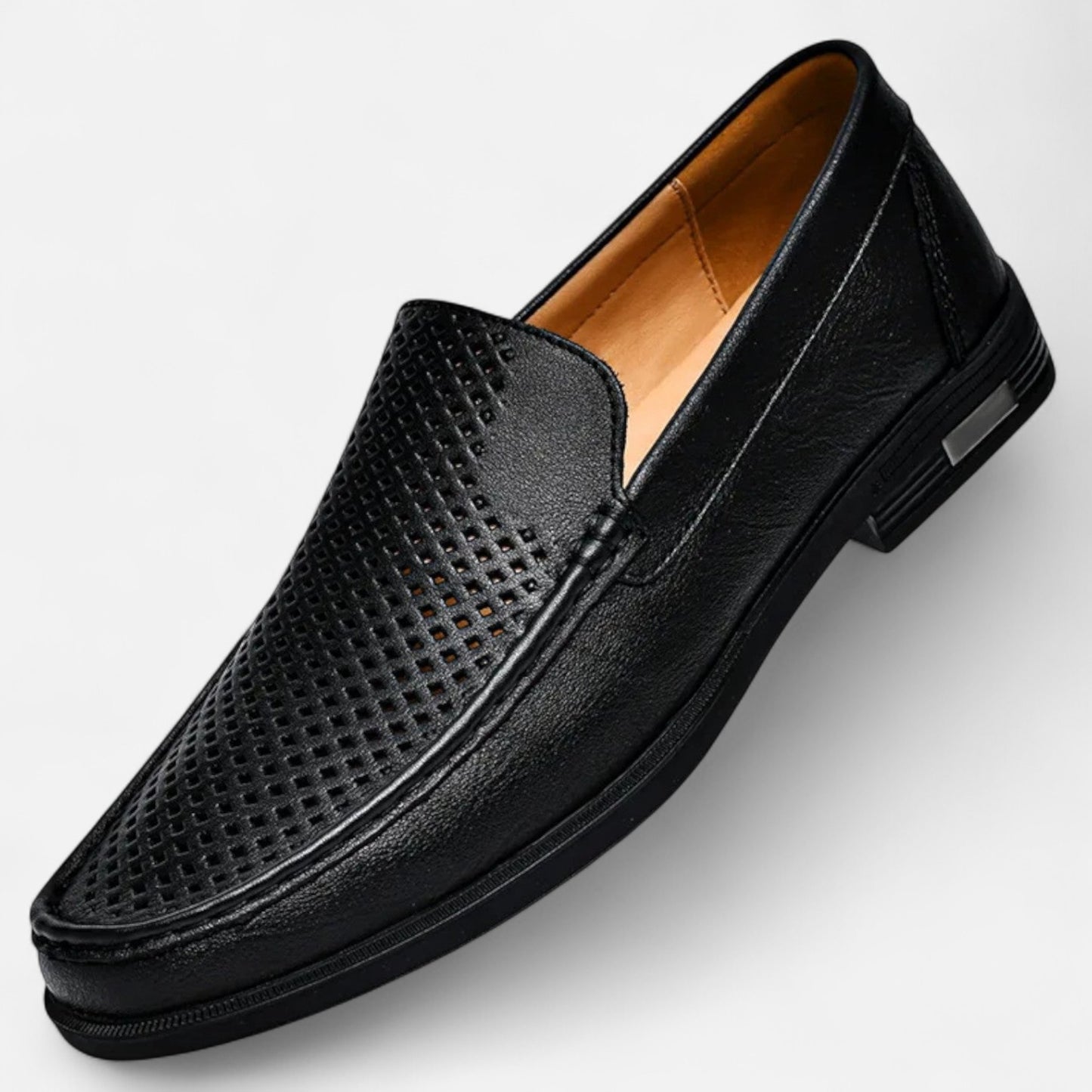 Old Monchester | Men’s Leather Slip-On Loafers – Timeless Formal Elegance