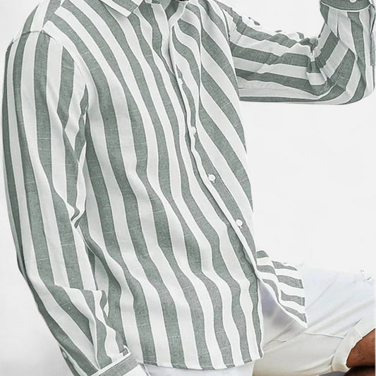 Old Monchester | Men’s Riviera Linen Shirt – Coastal Elegance, Timeless Warm-Weather Style