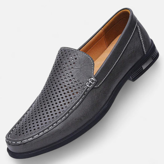Old Monchester | Men’s Leather Slip-On Loafers – Timeless Formal Elegance