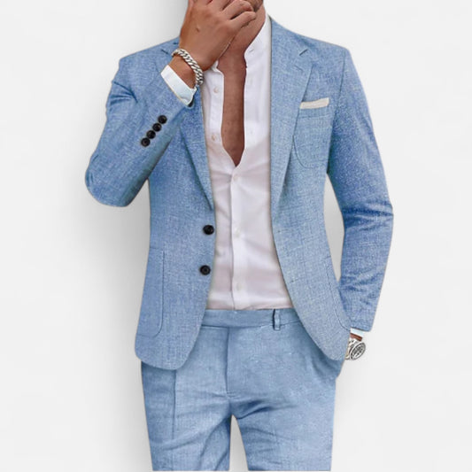 Oldmonchester | Men’s Linen Suit – Modern Elegance, Refined Lightweight Style