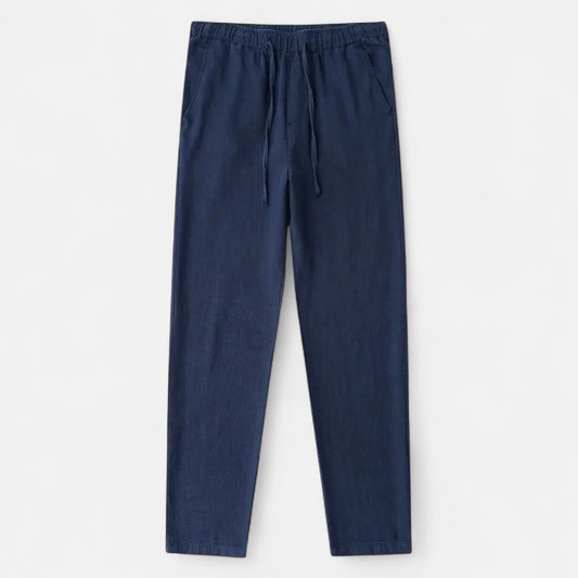 Old Monchester | Men’s Loose Fit Linen Trousers – Lightweight Elegance for Warm-Weather Comfort
