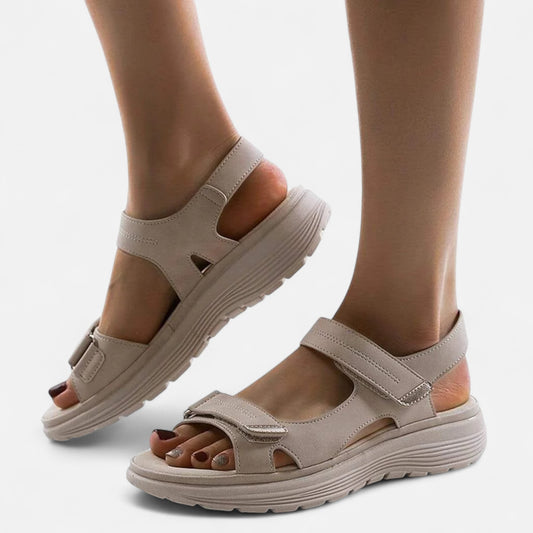 Oldmonchester | Women’s Orthopaedic Leather Sandals – Elegant Comfort, Lasting Support