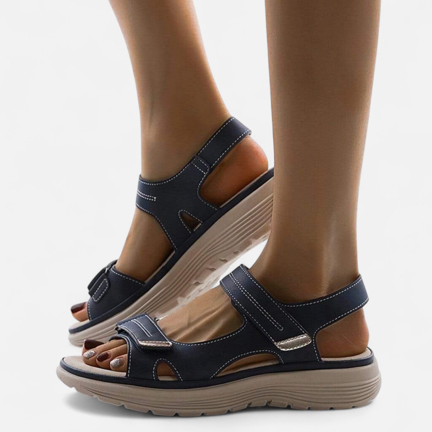 Oldmonchester | Women’s Orthopaedic Leather Sandals – Elegant Comfort, Lasting Support