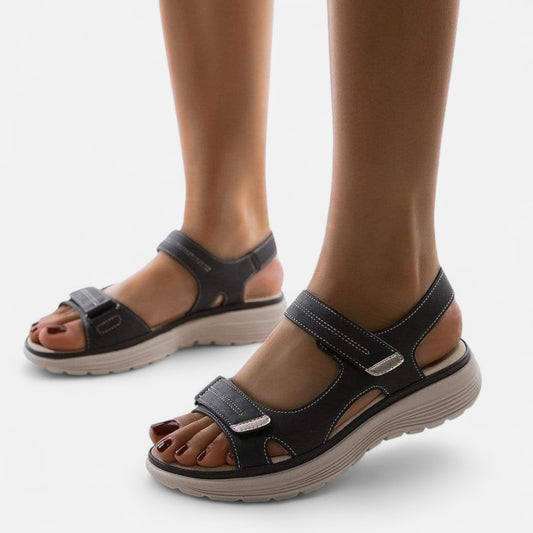 Oldmonchester | Women’s Orthopaedic Leather Sandals – Elegant Comfort, Lasting Support