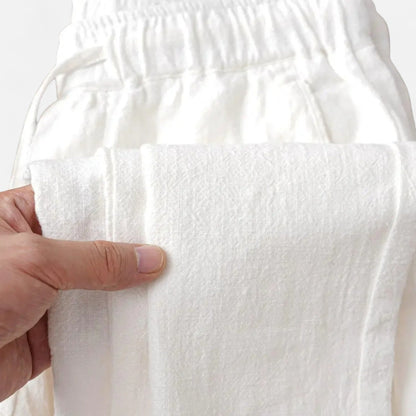 Old Monchester | Men’s Loose Fit Linen Trousers – Lightweight Elegance for Warm-Weather Comfort
