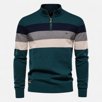 Oldmonchester | Men’s Quarter-Zip Sweater – Timeless Style, Refined Comfort