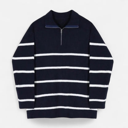 Oldmonchester | Men’s Retro Half-Zip Sweater – Vintage Heritage, Modern Refinement