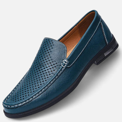Old Monchester | Men’s Leather Slip-On Loafers – Timeless Formal Elegance