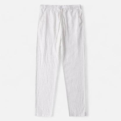 Old Monchester | Men’s Loose Fit Linen Trousers – Lightweight Elegance for Warm-Weather Comfort
